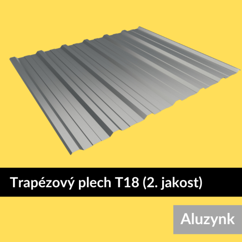 Trapézový plech T18 (2. jakost) aluzynk.png