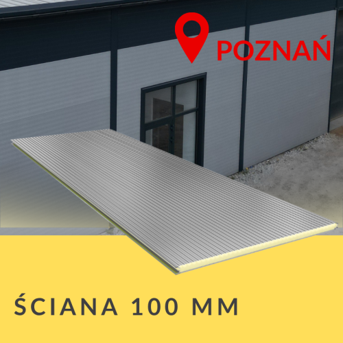 Płyta warstwowa ścienna 100 mm II gatunku w kolorze RAL 7016 grafit i RAL 9006 srebrny dostępna od ręki w Alfapanel