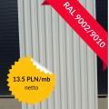 Arkusz blachy trapezowej T14 2. gatunku, 2,5 m, RAL 9002; szerokość krycia 960 mm (1 mb = 0,96 m²); szybki montaż i dostawa – Alfapanel.