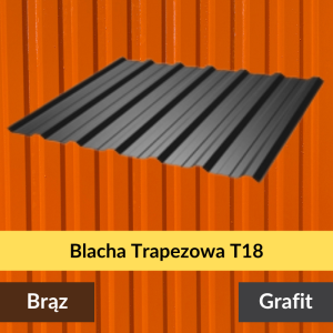 T18 blacha trapezowa na dach i elewację – 2. gatunek, kolory RAL 7016 & 8017, cięcie pod wymiar | Alfapanel Wrocław