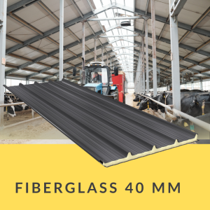 Płyta warstwowa dachowa FIBERGLASS gr. 40mm