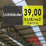 Lichtplatten fur Dach, Lichtbänder