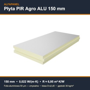Płyta PIR Agro ALU 150 mm