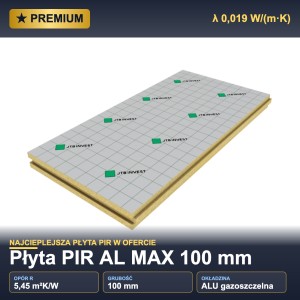 Płyta PIR AL MAX 100 mm