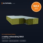 Płyta warstwowa ścienna z wełny mineralnej MAX 100 mm