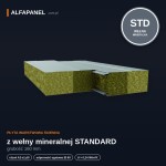 Płyta warstwowa ścienna z wełny mineralnej STANDARD 160 mm