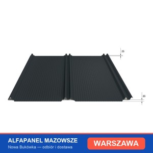 Blacha na rąbek stojący Panel PT25 FALA — Warszawa i Mazowsze