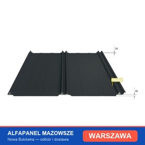 Blacha na rąbek stojący Panel PT25 MAX — Warszawa i Mazowsze