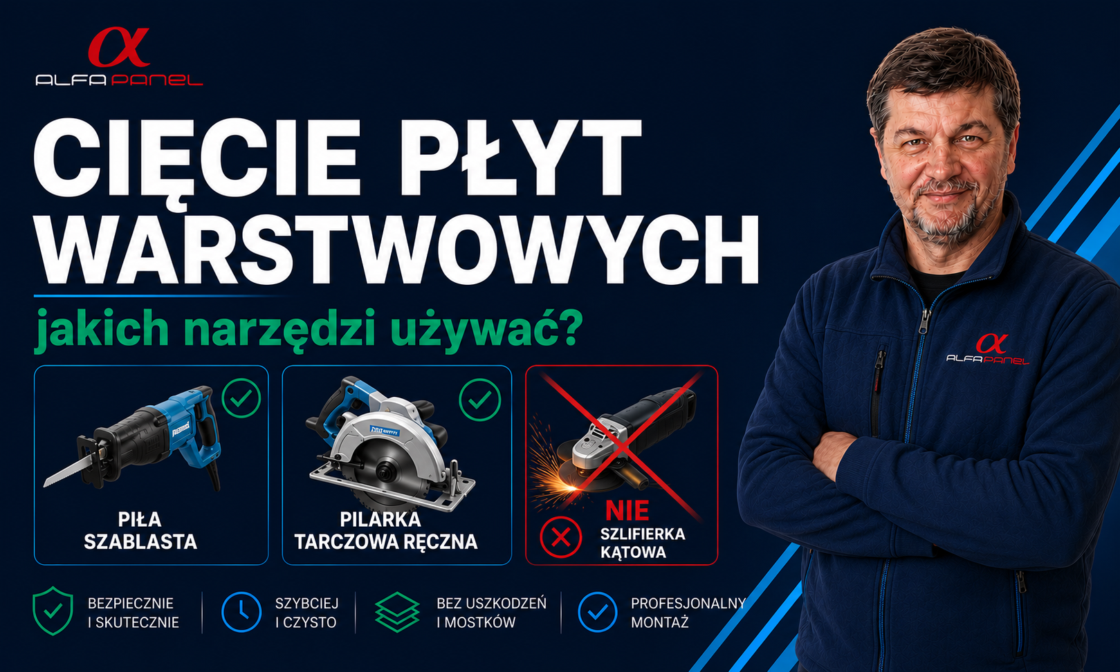 Cięcie płyt warstwowych – jakich narzędzi używać?